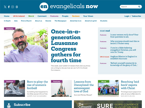 Evangelicals Now – UK News