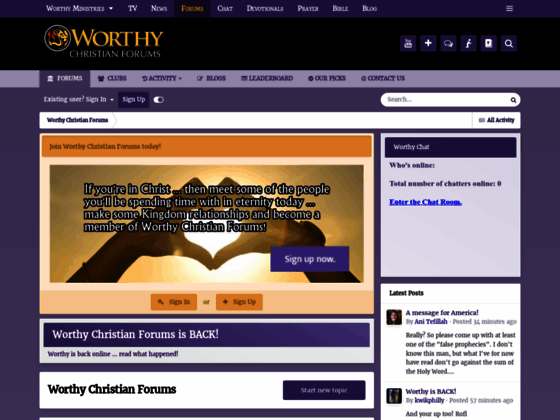 Worthy Christian Forums