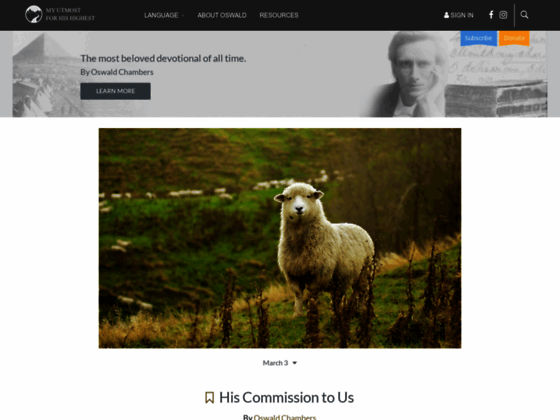 My Utmost for His Highest by Oswald Chambers